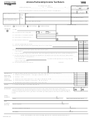 Fillable Arizona Form 165 - Arizona Partnership Income Tax Return - 1998 Printable pdf