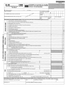Form D-30 - Unincorporated Business Franchise Tax Return - Government Of The District Of Columbia, 1999