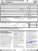 California Form 592-b (draft) - Resident And Nonresident Withholding Tax Statement - 2015