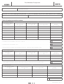 Form 6385 - Tax Attribute Carryovers - Alaska Department Of Revenue, 2013 Printable pdf