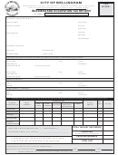 Business And Occupation Tax Return Form - City Of Bellingham