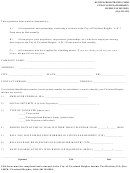 Business Registration Form - City Of Cleveland Heights