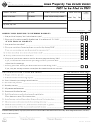 Form 54-001 - Iowa Property Tax Credit Claim - 2001 Printable pdf