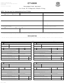Form Ct-6559 - Transmitter Report For Form W-2 Magnetic Media Filing - State Of Connecticut