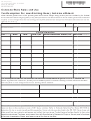 Form Dr 1369 - Colorado State Sales And Use Tax Exemption For Low-emitting Heavy Vehicles Affidavit