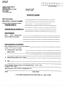 Form 11-nc - Notice Of Change - Nebraska Department Of Labor
