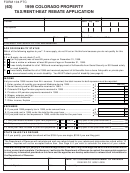 Form 104 Ptc - Colorado Property Tax/rent/heat Rebate Application - 1999