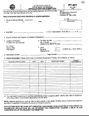 Fillable Form Pt-401 - Application For Exemption Printable pdf