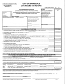 Form Br - City Of Springdale Income Tax Return - 2016