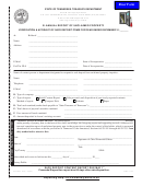 Form Tr-0392 - Annual Report Of Unclaimed Property Verification & Affidavit Of Safe Deposit Items For Year Ended December 31