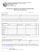 Form 08-637 - Notice Of Change Of Officers Or Directors Non Profit Corporations - 2005