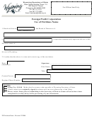Form Fp - Foreign Profit Corporation Use Of Fictitious Name - 2008
