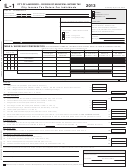 Form L-1 - City Income Tax Return For Individuals 2013