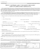 Form Uis1 Dom - Report To Determine Liability For Domestic Employment Under The Unemployment Insurance Act