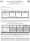 Tax Form 913ex - Return Of Exempt Personal Property - 2002