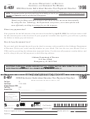 Form E-40v - Electronic Individual Income Tax Payment Voucher - 1998