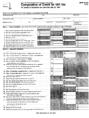 Form Et-412 - Computation Of Credit For Gift Tax - 1990