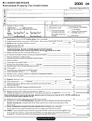 Form Mi-1040cr - Michigan Homestead Property Tax Credit Claim 2000