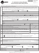 Montana Form Cgr-2 - 1% Contractor's Gross Receipts Gross Receipts Withholding Return