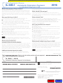 Form Il-505-i - Automatic Extension Payment For Individuals - 2016