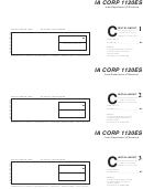 Form Ia Corp 1120es - Corporation Income Tax Printable pdf