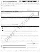 Form Il-8453 Draft - Illinois Individual Income Tax Electronic Filing Declaration - 2007