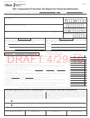 Form Ft 1120fi Draft - Corporation Franchise Tax Report For Financial Institutions - 2011 Printable pdf