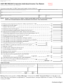 Form 807 Draft - Michigan Composite Individual Income Tax Return - 2007