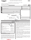 Arizona Form 120es Draft - Corporation Estimated Tax Payment - 2009, Arizona Form 120w Draft - Estimated Tax Worksheet For Corporations - 2009