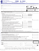 Fillable Form Il-1041 - Illinois Fiduciary Income And Replacement Tax Return - 1998 Printable pdf