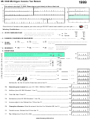 Form Mi-1040 - Michigan Income Tax Return - 1999