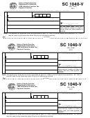 Form Sc 1040-v - 1998 Individual Income Tax Payment Voucher