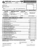 Form 504 - Maryland Fiduciary Tax Return - 1998