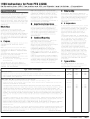 Instructions For Form Ftb 3805q - Net Operating Loss (Nol) Computation And Nol And Disaster Loss Limitations - Corporations - 1998 Printable pdf