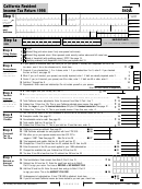 Form 540a - California Resident Income Tax Return - 1998