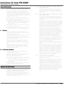 Instructions For Form Ftb 3885p - Depreciation And Amortization - 1998