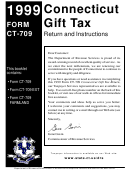 Instructions For Form Ct-709 - Connecticut Estate And Gift Tax Return - 1999