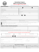 Report Of Unclaimed Property - Nevada State Treasurer