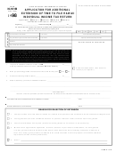 Form N-101b - Application For Additional Extension Of Time To File Hawaii Individual Income Tax Return - State Of Hawaii Department Of Taxation - 1998