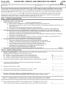 Form 305 - List Of Qualifying Clean Fuel Vehicle Jobs And Employees - 1999