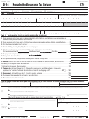 California Form 570 - Nonadmitted Insurance Tax Return - 2014