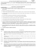 Instructions For Form Pt-401-I - Tax Exemption Application Printable pdf