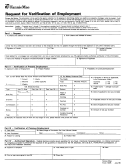 Form 1005 - Request For Verification Of Employment
