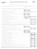 Form 308 - Research And Development Expenses Credit - 2000 Printable pdf