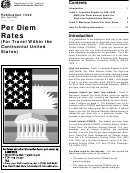 Publication 1542 Per Diem Rates (for Travel Within The Continental United States)