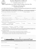 Form St:ex-a3 - Application For State Utility/cellular Services Tax Certificate Of Exemption