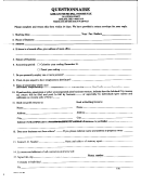 Form A-i-82 - Questionnaire Ashland Municipal Income Tax