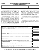 Form 104 Amt - Colorado Alternative Minimum Tax Computation Schedule - 1998