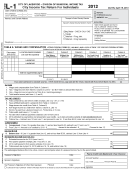 Form L-1 - City Income Tax Return For Individuals - 2012