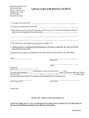 Application For Reinstatement - South Dakota Secretary Of State
